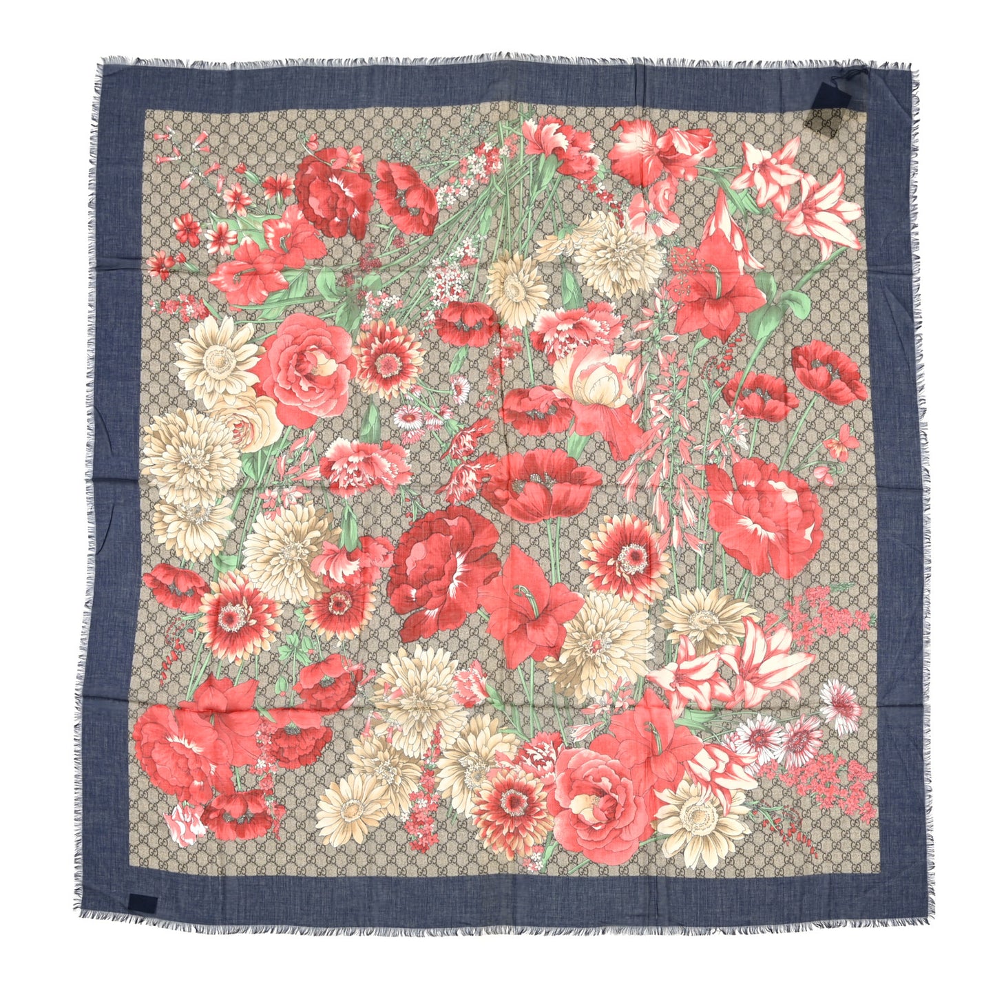 Modal Silk Spring Bouquet Scarf