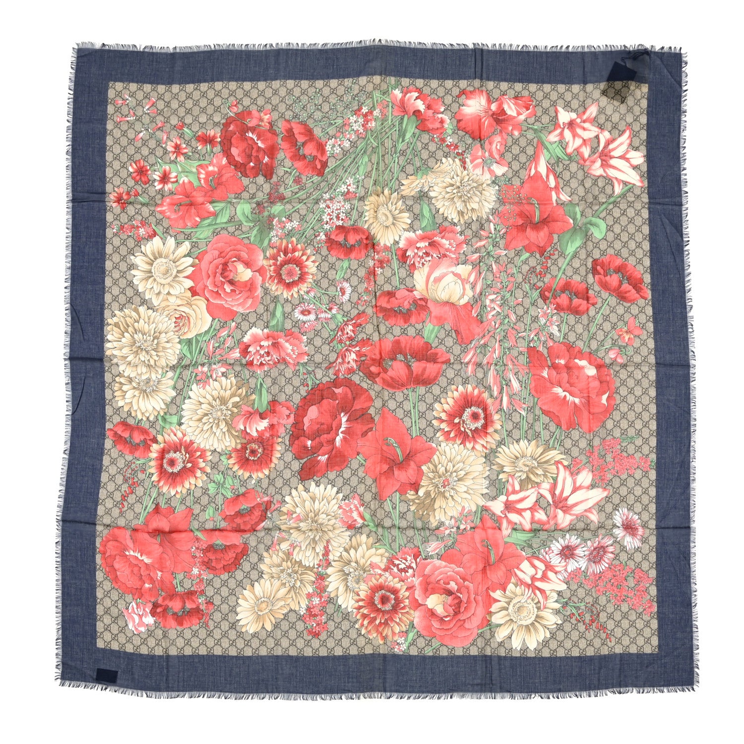 Gucci Modal Silk Spring Bouquet Scarf 1 of 4