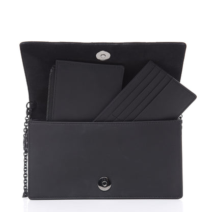 Christian Dior Ultra Matte Calfskin Cannage Lady Dior Clutch Black 6 of 10