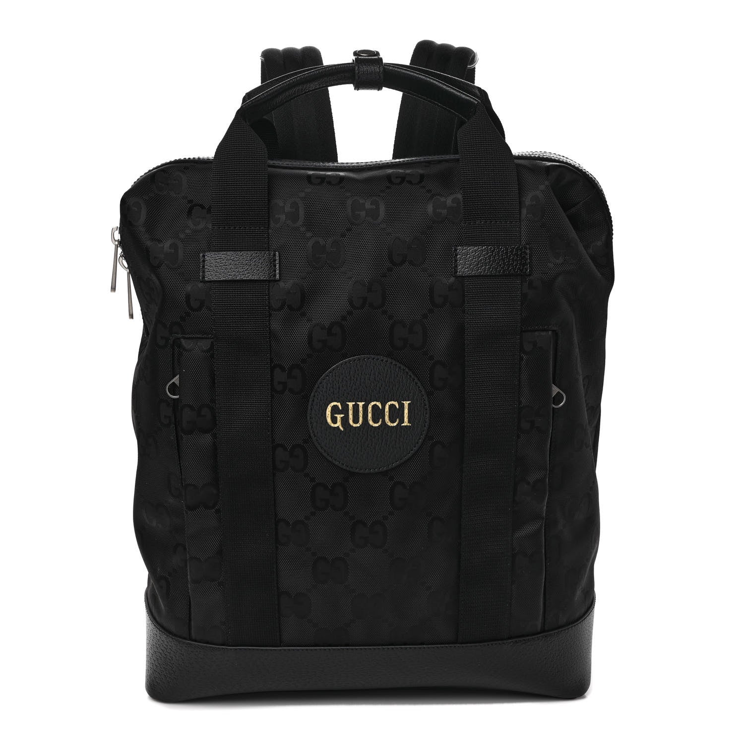 Gucci Econyl Nylon Monogram Off The Grid Tote Backpack Black 1 of 8