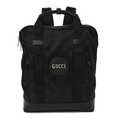 Gucci Econyl Nylon Monogram Off The Grid Tote Backpack Black 1 of 8