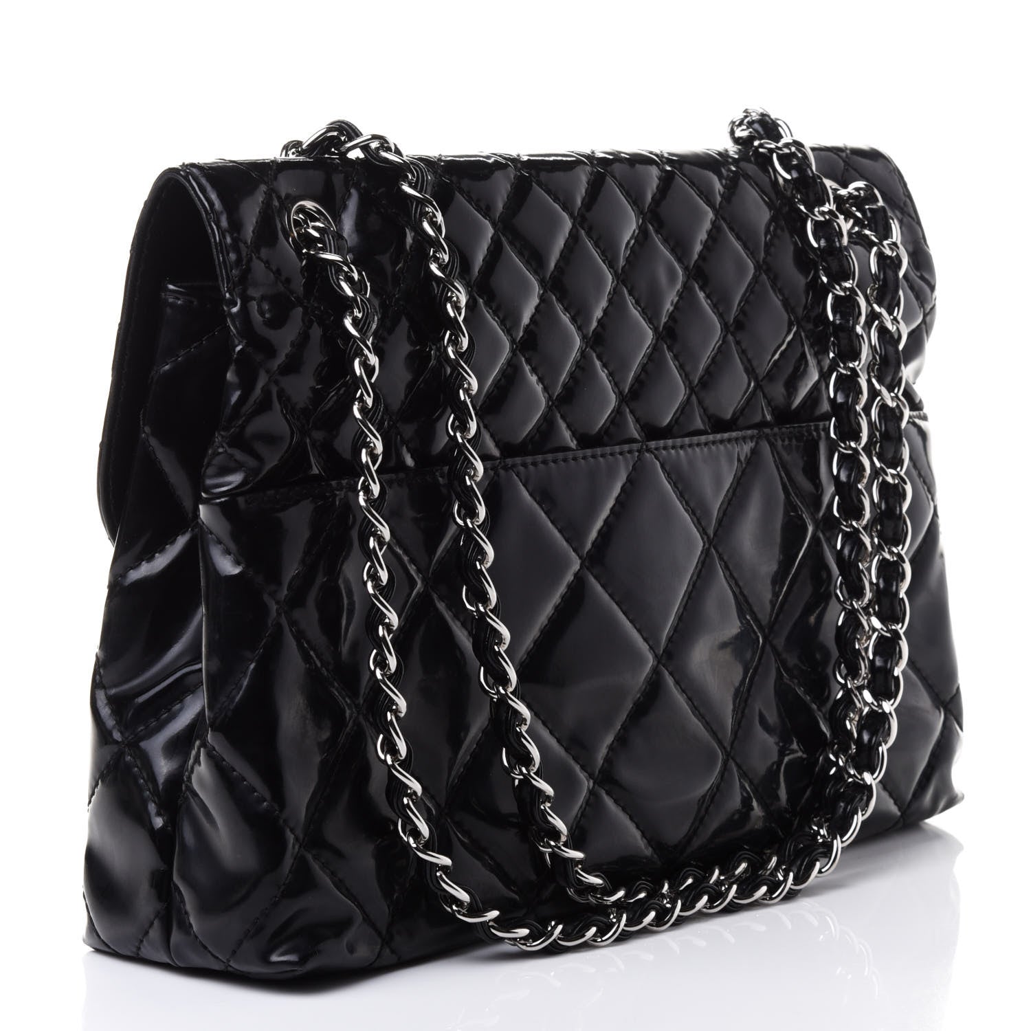 Chanel Vinyl Quilted In the Business Flap Bag Black 2 of 4