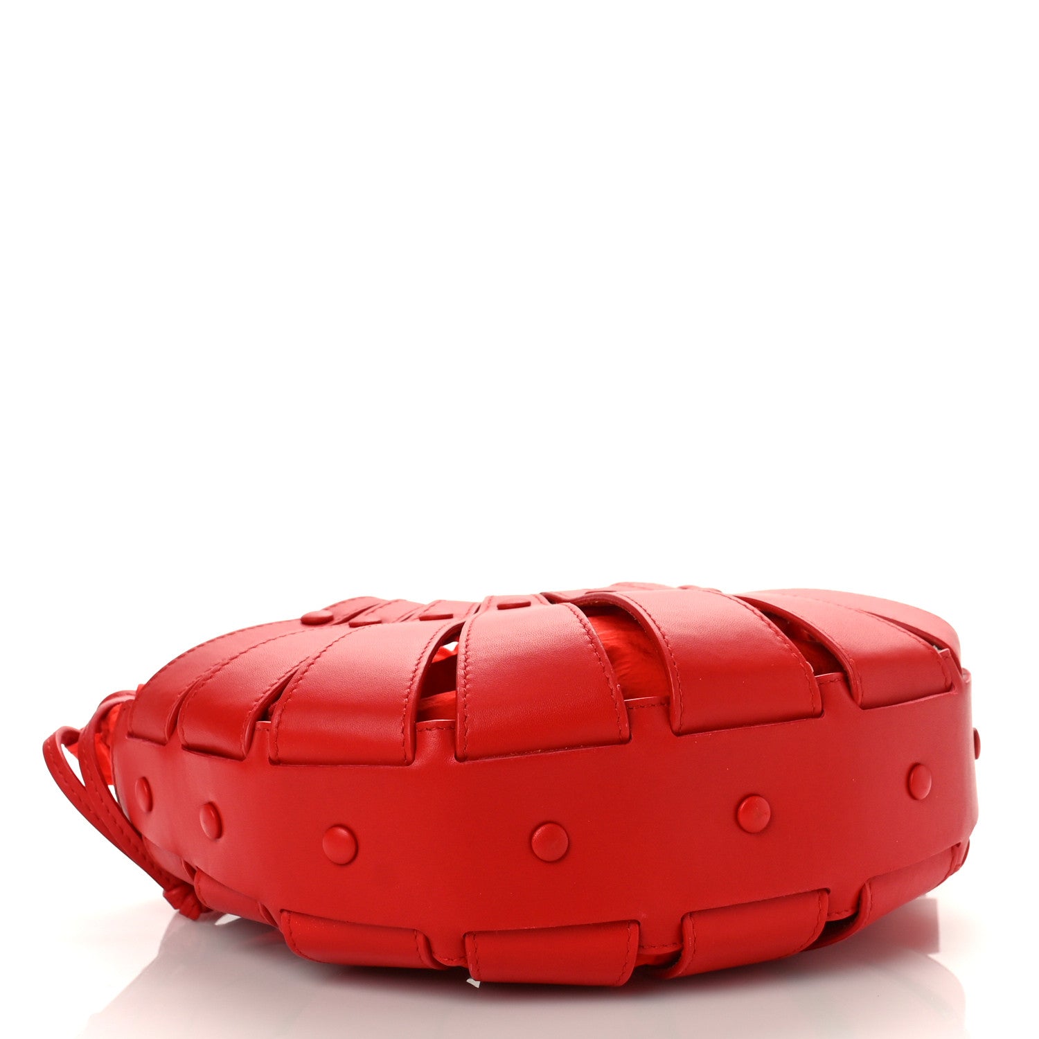 Bottega Veneta French Calfskin Small Shell Bag Chili Tomato 4 of 11