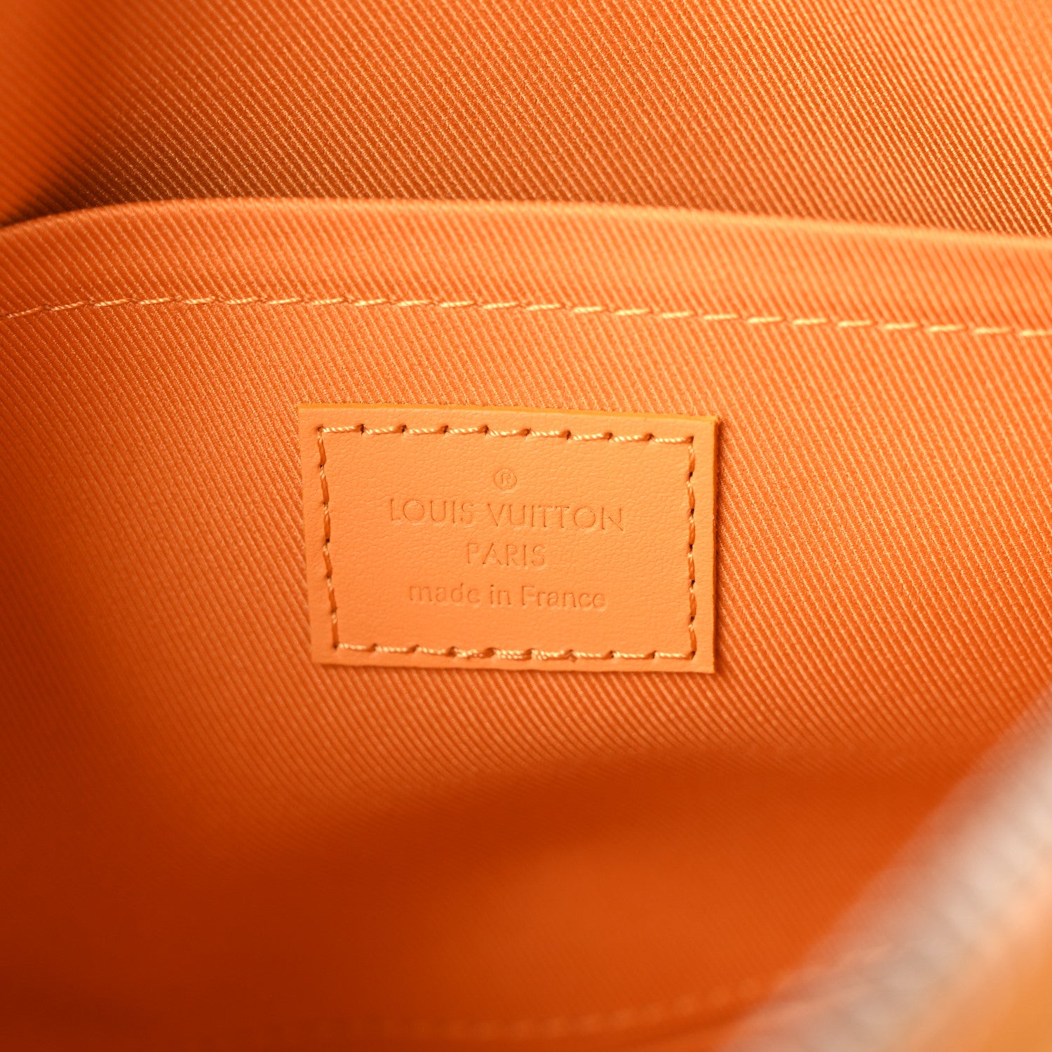 Louis Vuitton Grained Calfskin Aerogram City Keepall Safran Yellow 6 of 9