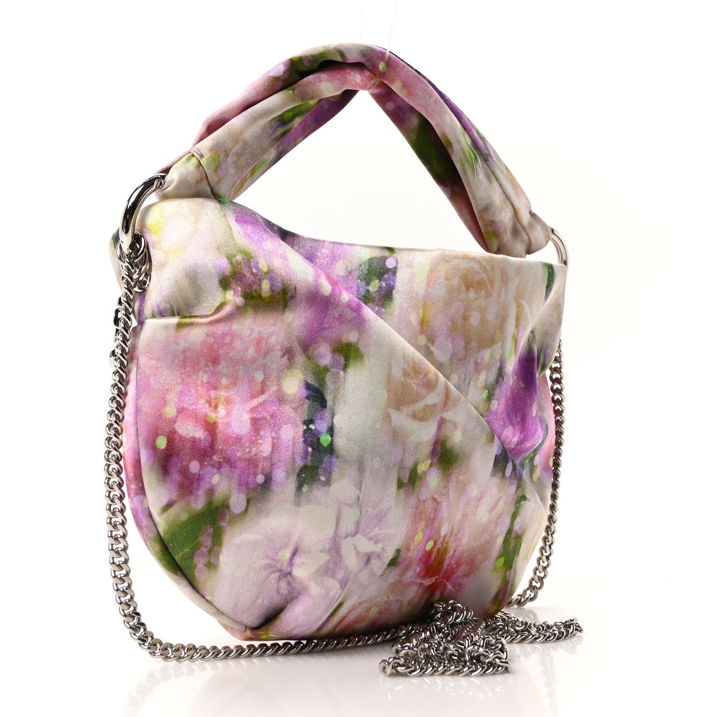Satin Floral Bonny Shoulder Bag Multicolor