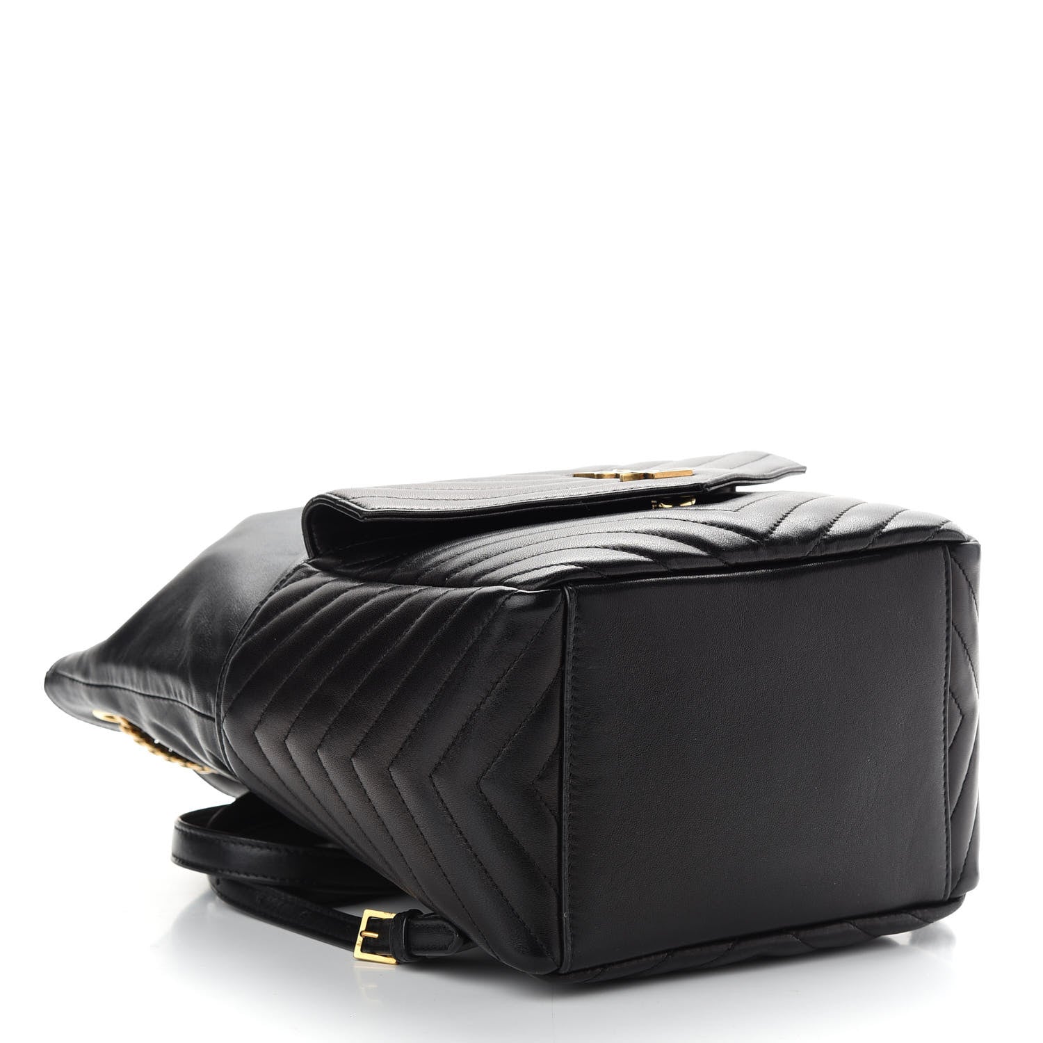 Saint Laurent Lambskin Matelasse Monogram Joe Backpack Black 4 of 8