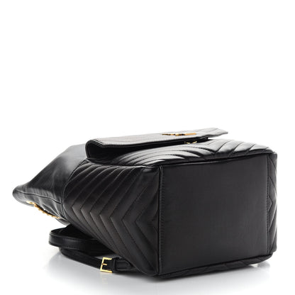 Saint Laurent Lambskin Matelasse Monogram Joe Backpack Black 4 of 8