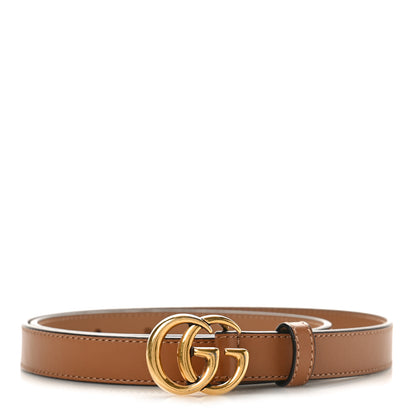 Gucci Moon Calfskin Double G 20mm Belt 75/30 Natural Tan 1 of 3