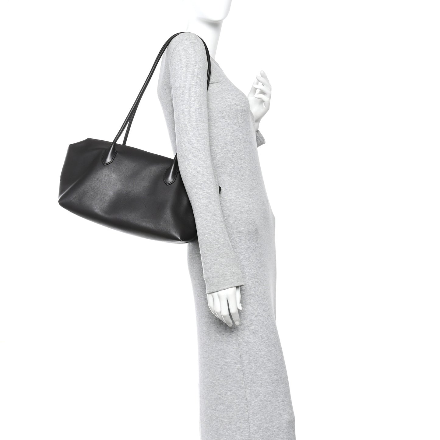Grained Calfskin Terrasse Bag  Dark Brown