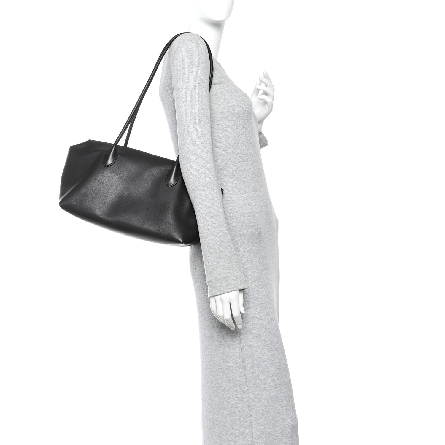 The Row Grained Calfskin Terrasse Bag  Dark Brown 2 of 11