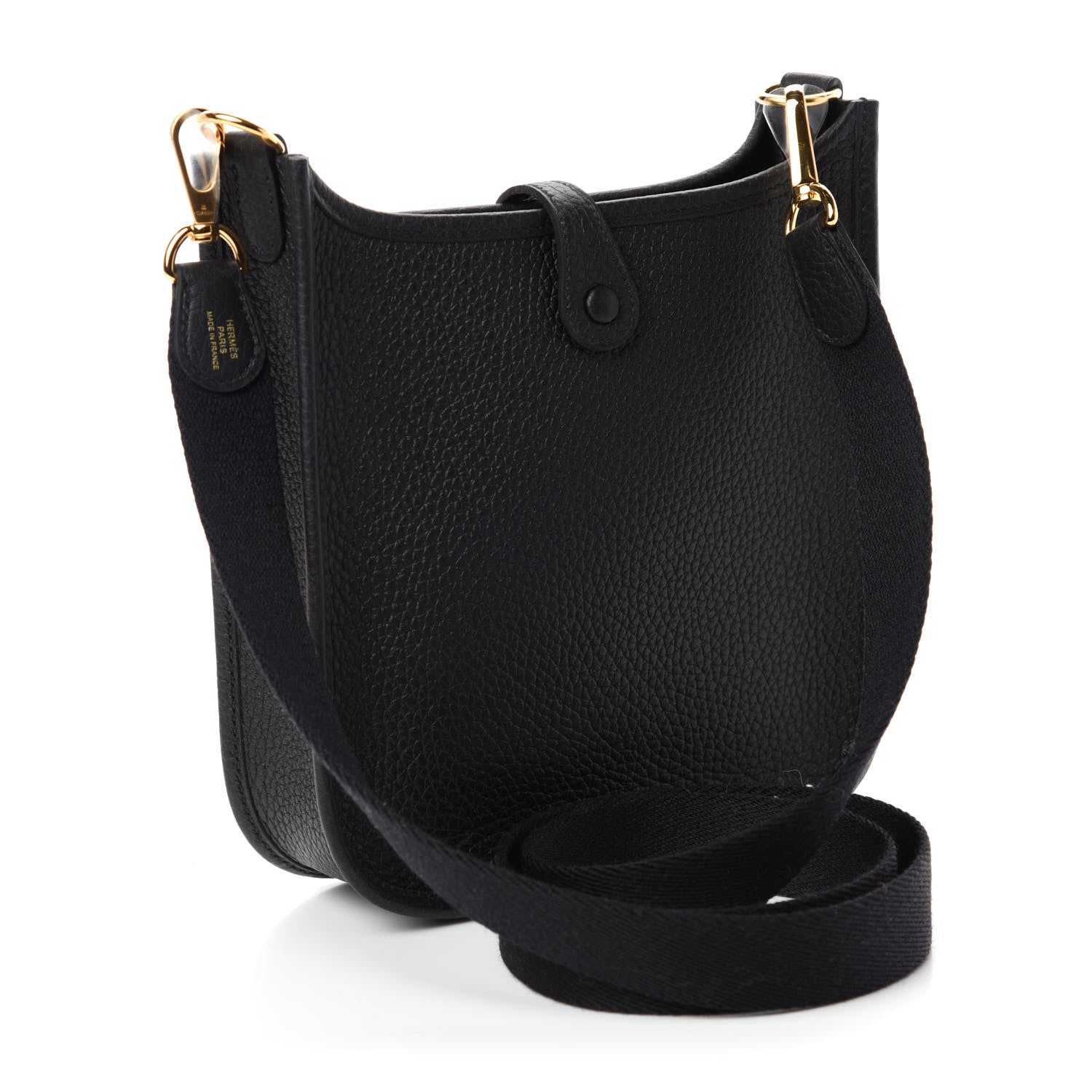 Hermes Taurillon Clemence Evelyne TPM Black 3 of 11