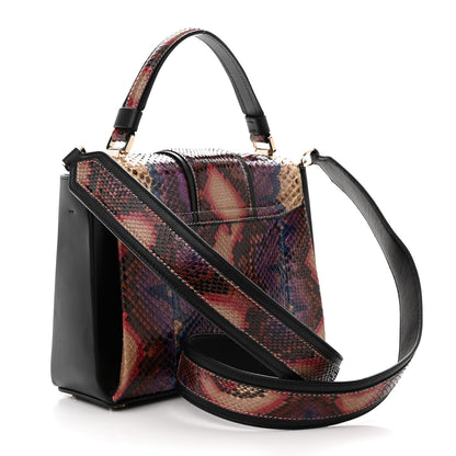 Bulgari Snakeskin Serpenti Viper Top Handle Bag Multicolor 3 of 16