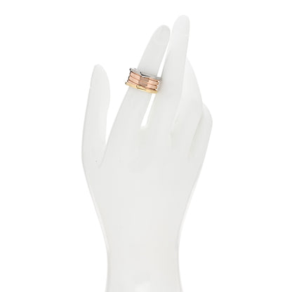 Bulgari 18K Rose White Yellow Gold B.Zero1 Four-Band Ring 51 5.75 2 of 7