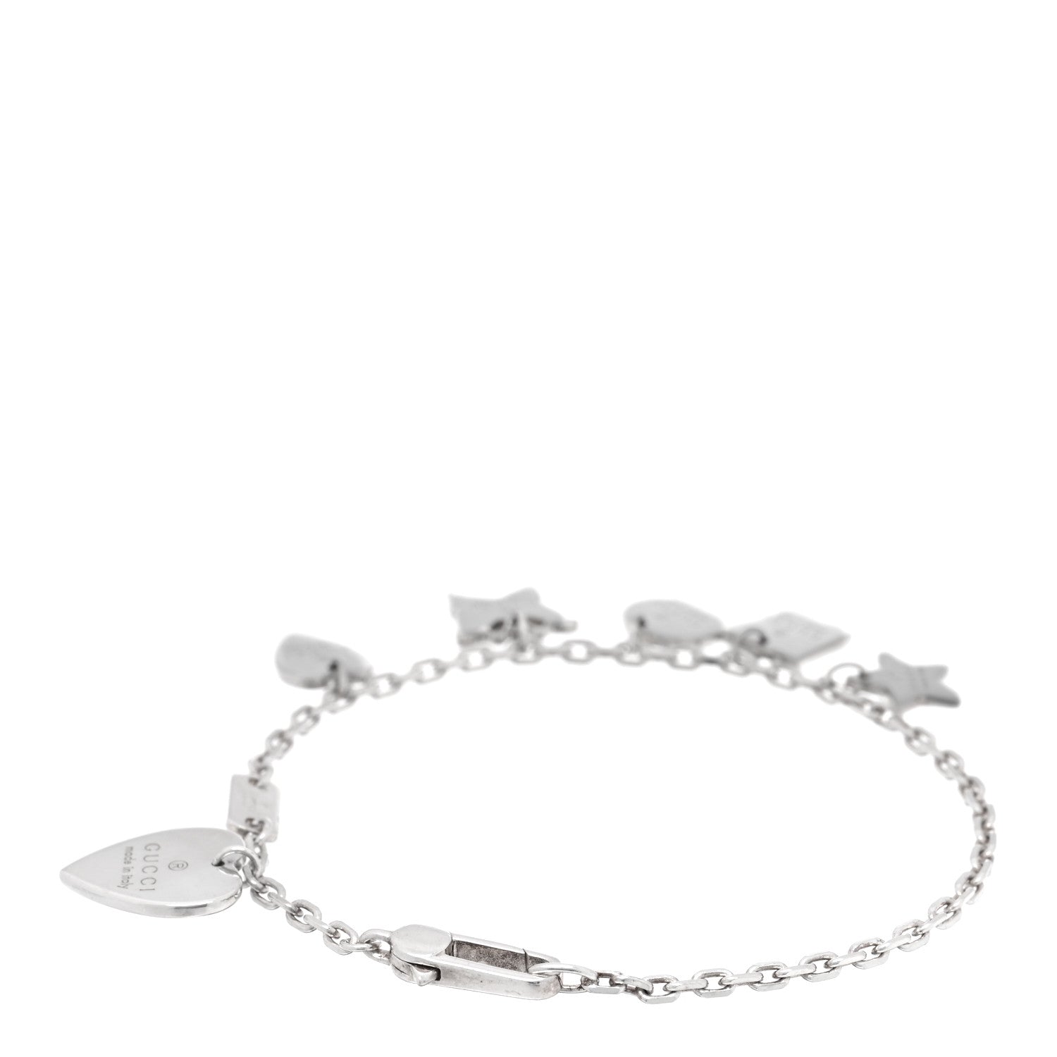 Gucci Sterling Silver Trademark Charm Bracelet 2 of 4