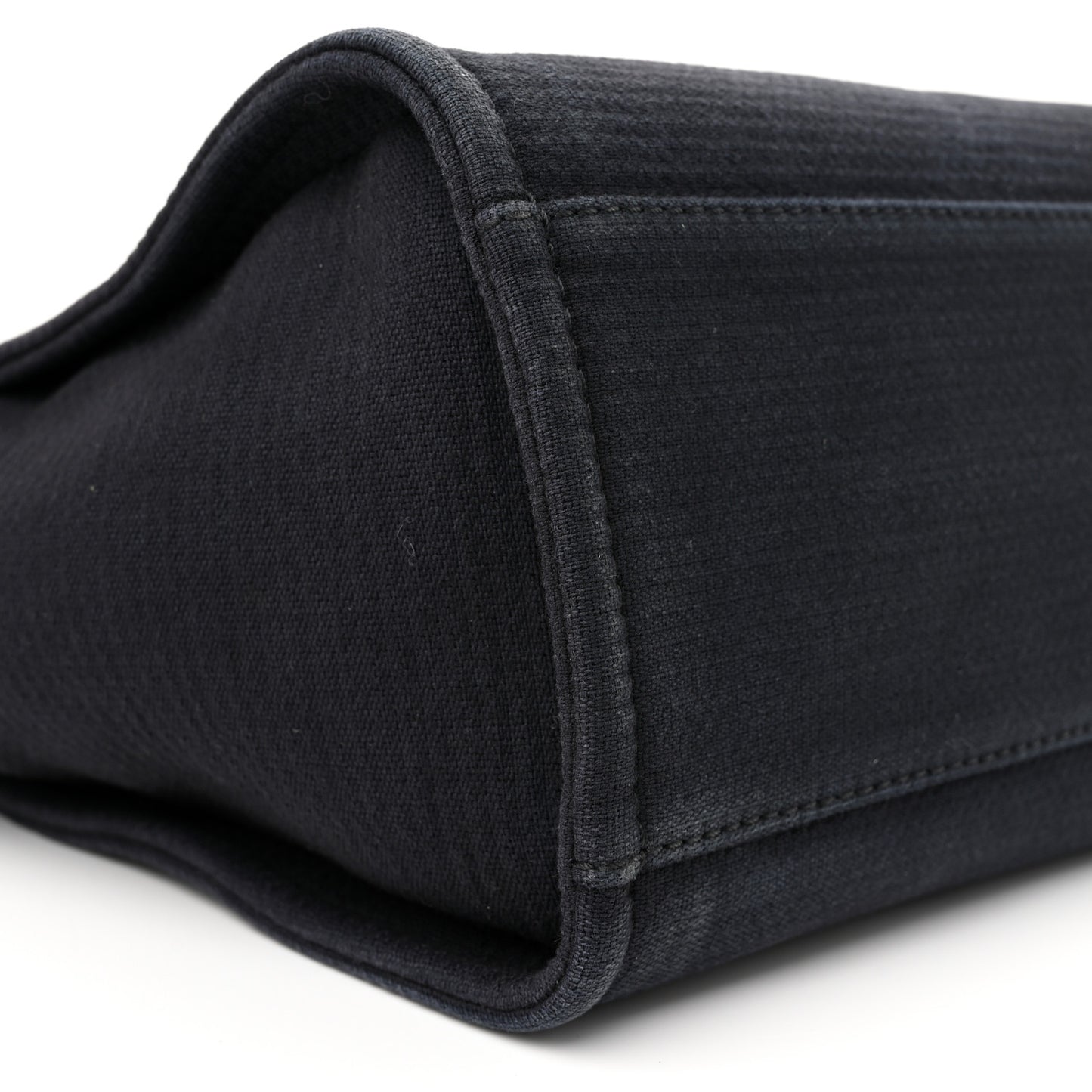 Mixed Fibers Small Deauville Tote Navy Blue