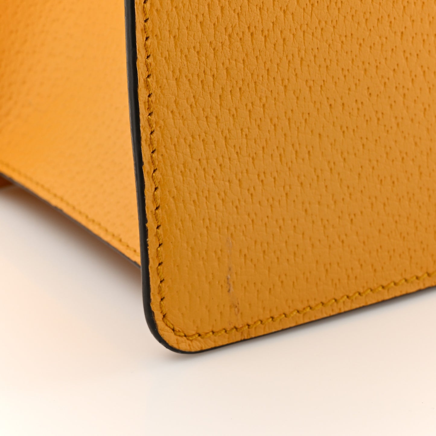 Textured Calfskin Bamboo Web Medium Falena Moth Top Handle Bag Crop