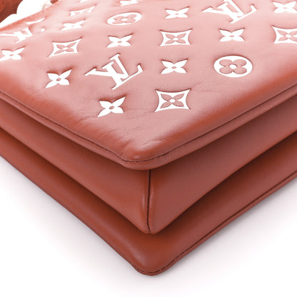 Louis Vuitton Lambskin Embossed Monogram Coussin PM Terracotta Brown 11 of 12