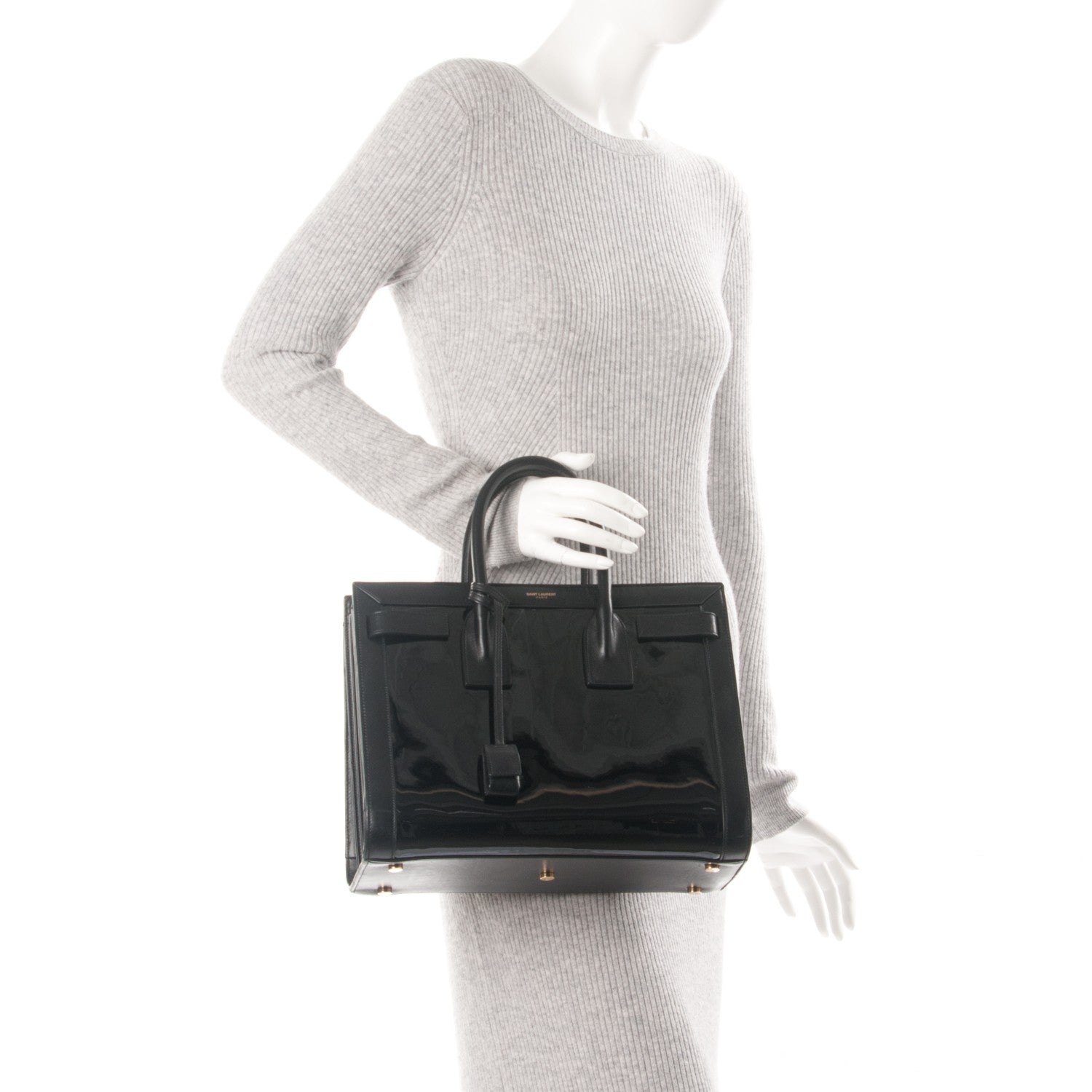 Saint Laurent Patent Small Sac de Jour Black 2 of 6