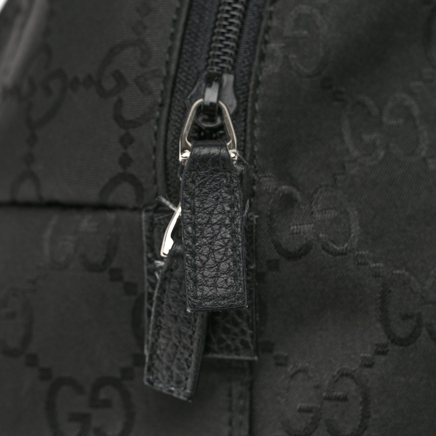 Nylon Monogram Medium Backpack Black