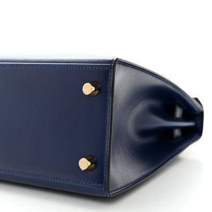 Hermes Box Kelly Sellier 25 Bleu Saphir 10 of 11