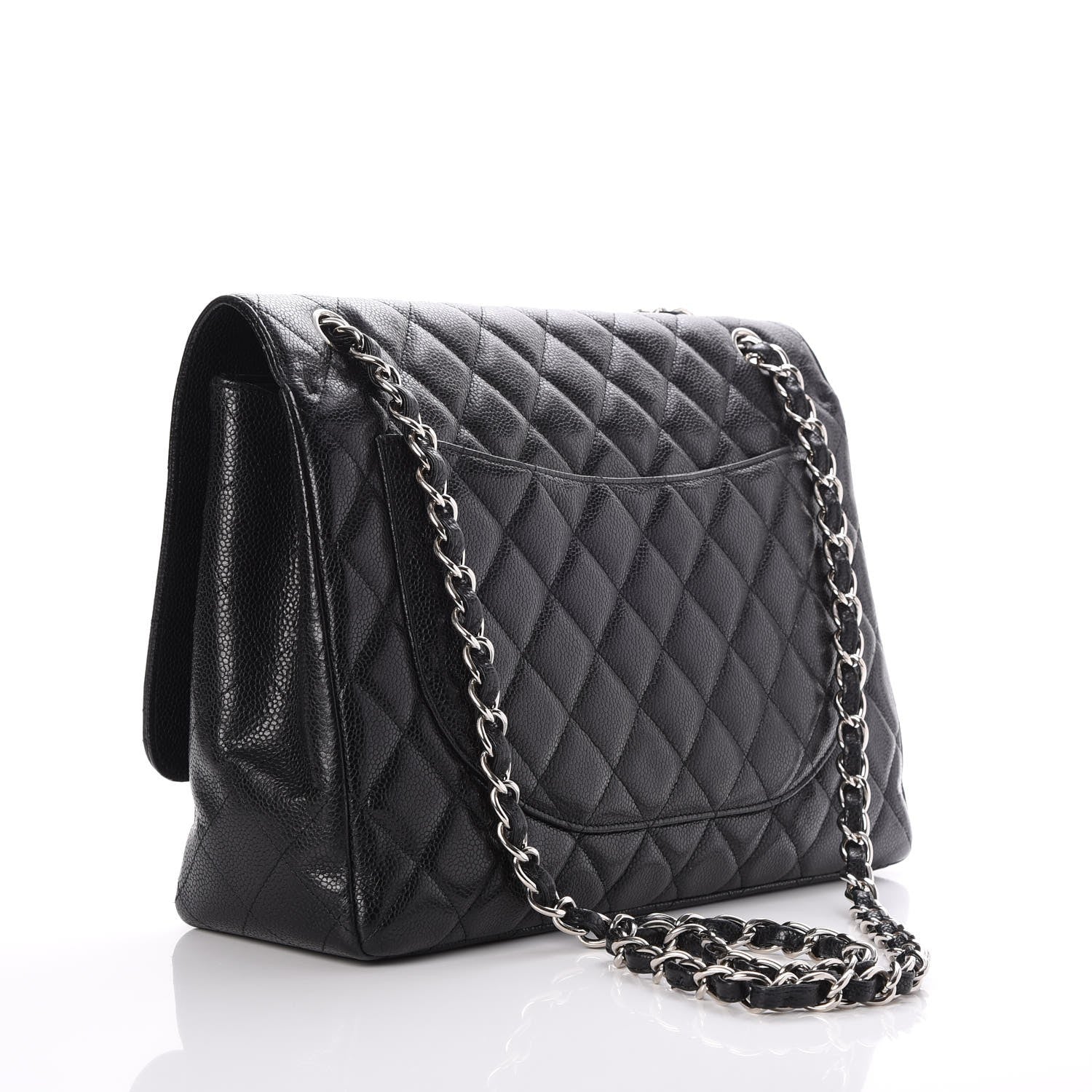 Chanel Caviar Quilted Maxi Single Flap Black 3 of 8