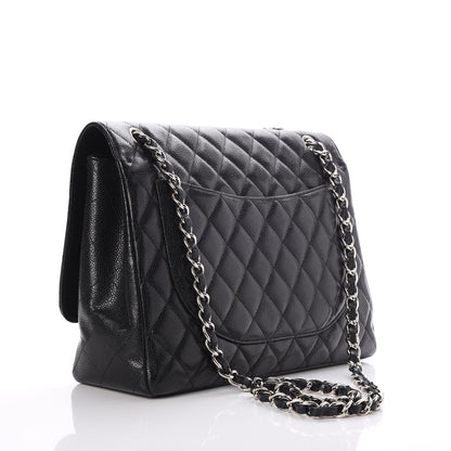 Chanel Caviar Quilted Maxi Single Flap Black 3 of 8