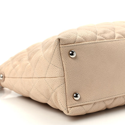 Chanel Caviar Quilted French Riviera Hobo Beige 8 of 9