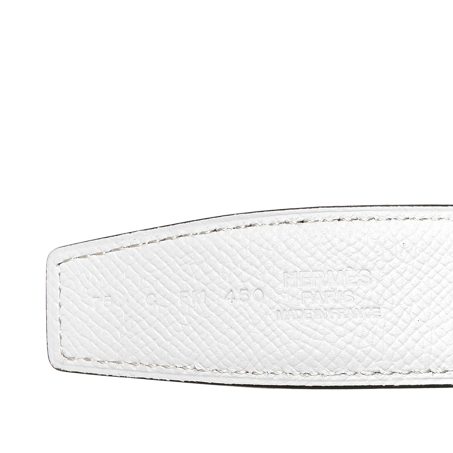 Hermes Epsom 42mm Constance Belt 75 30 Black White 5 of 5