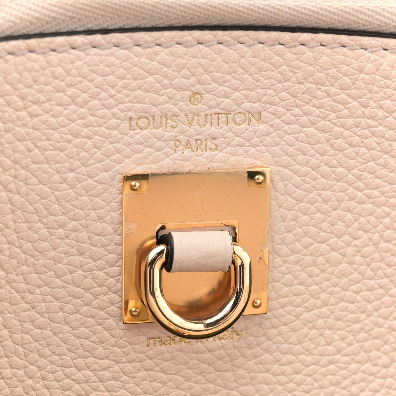 Louis Vuitton Taurillon City Steamer MM Kaki Creme Black 7 of 11