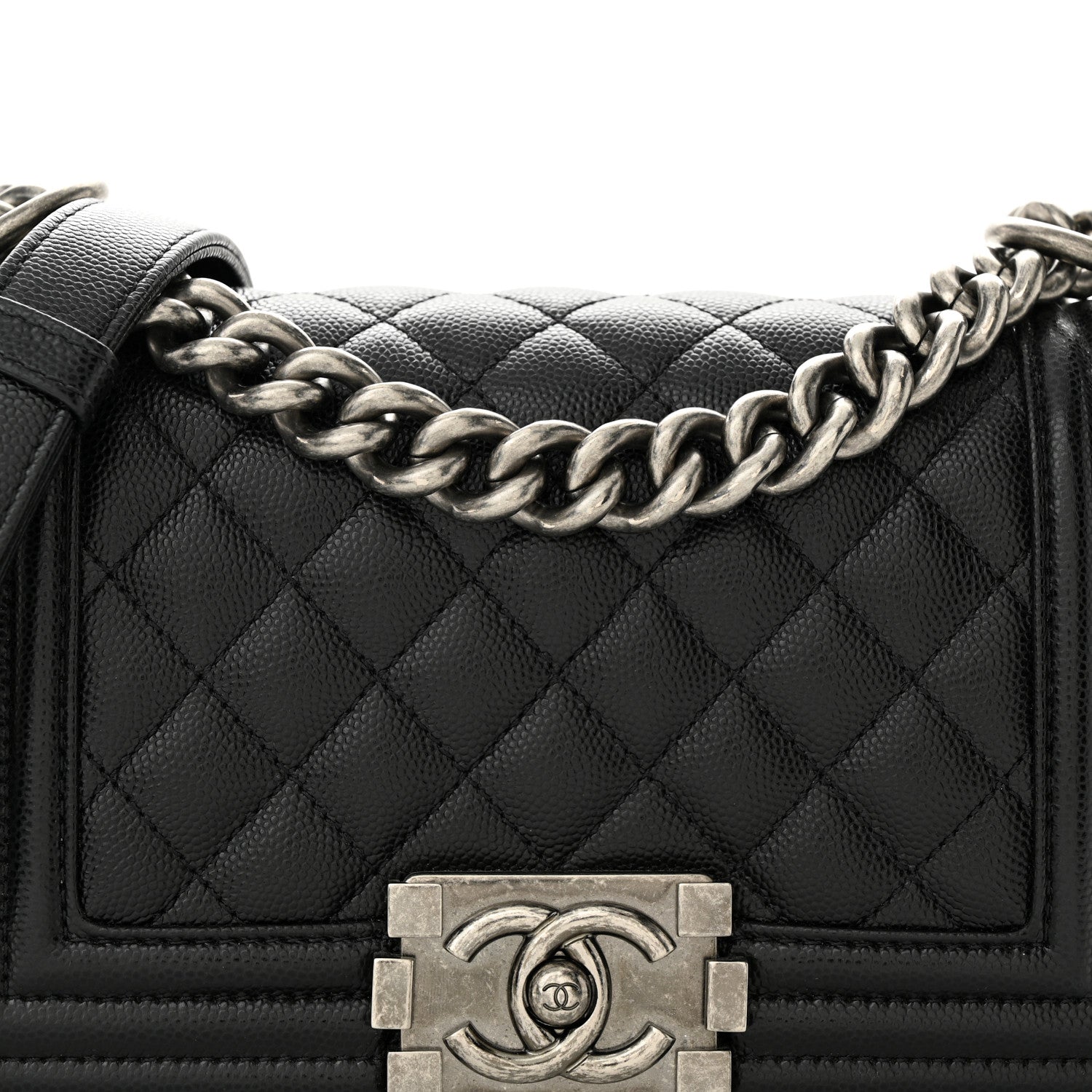Chanel Caviar Quilted Small Boy Flap Black 6 of 9