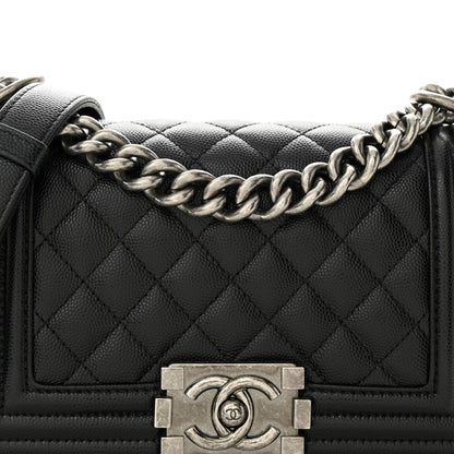 Chanel Caviar Quilted Small Boy Flap Black 6 of 9