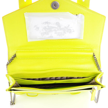 Proenza Schouler Lambskin PS1 Large Chain Wallet Citron 5 of 6