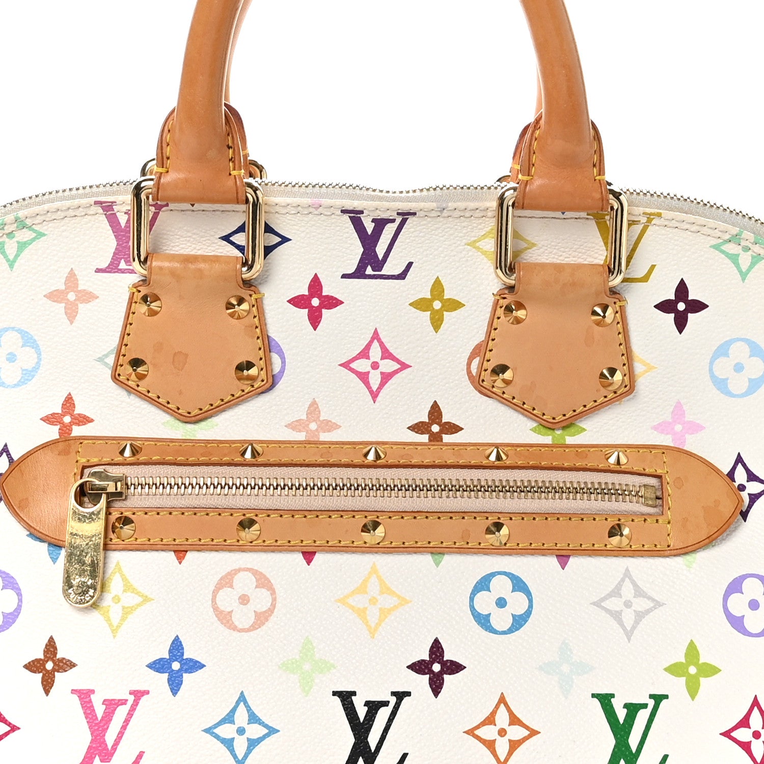 Louis Vuitton Monogram Multicolor Alma White 8 of 12