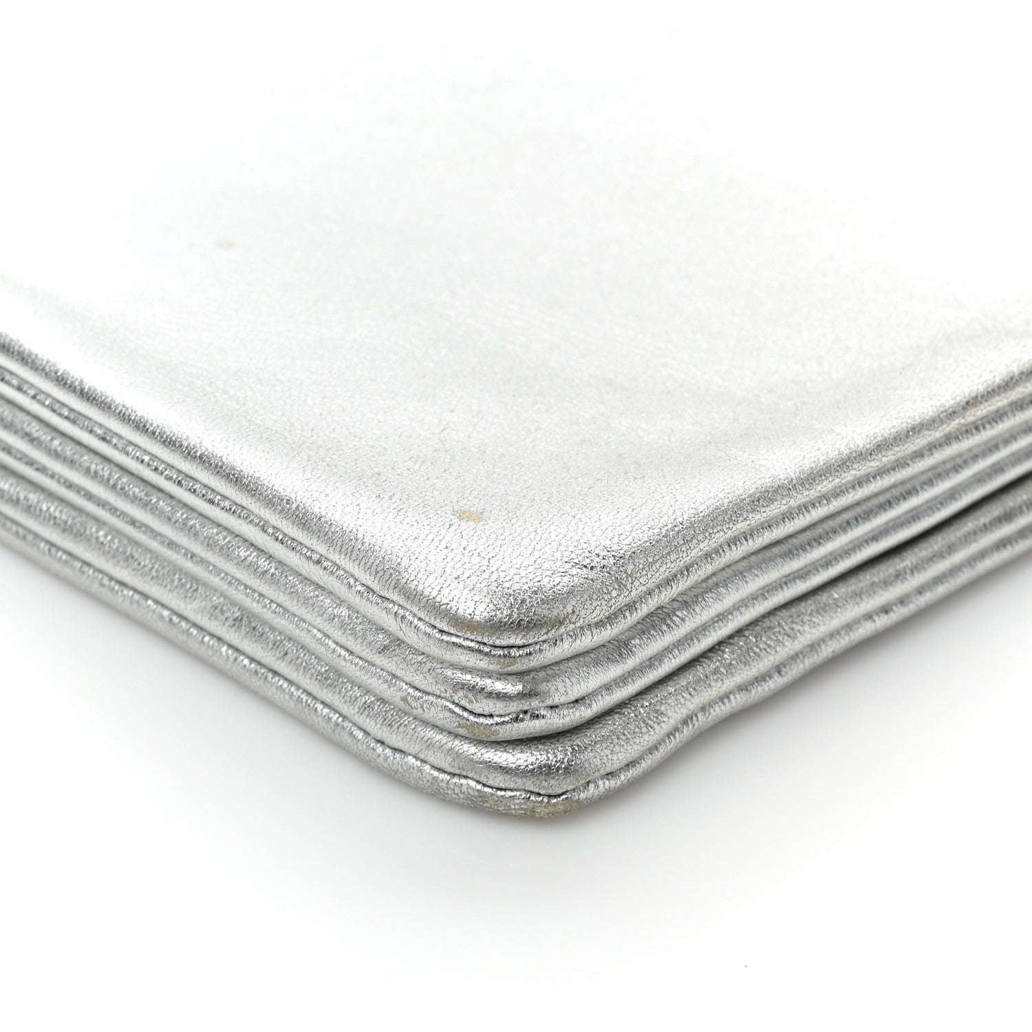 Celine Metallic Lambskin Large Trio Crossbody Bag Silver 12 of 17