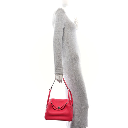 Hermes Taurillon Clemence Lindy 26 Rose Extreme 2 of 10