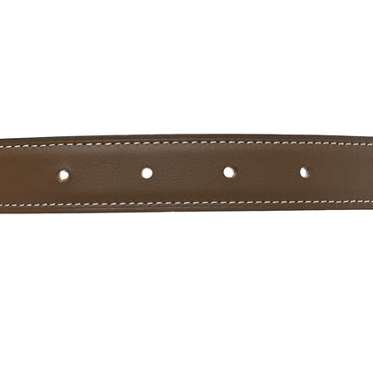Hermes Epsom Swift 24mm Gamma Belt 85 Etoupe White 5 of 6