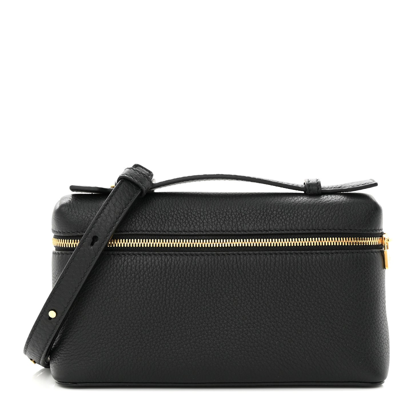 Grained Calfskin L19 Extra Pocket Pouch Black