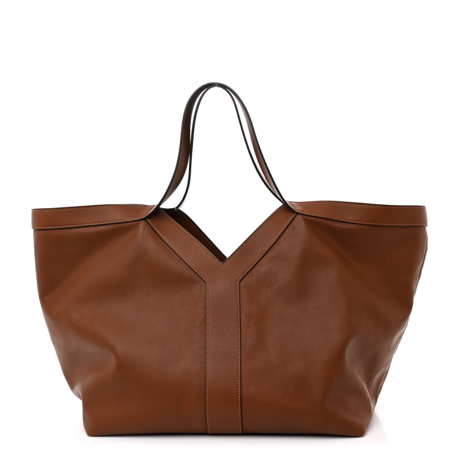 Saint Laurent Calfskin Y Tote Brick 1 of 10