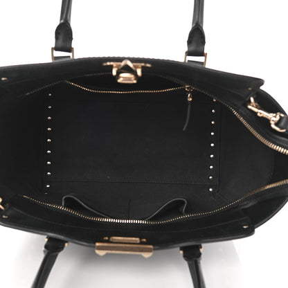 Valentino Garavani Vitello Small Rockstud Double Handle Tote Black 5 of 11