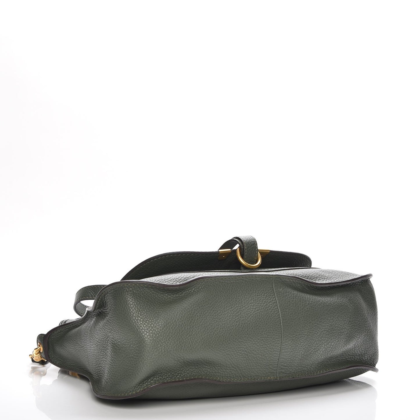 Calfskin Medium Marcie Satchel Midnight Green