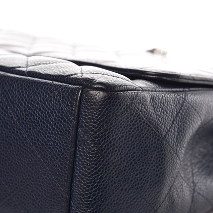 Chanel Caviar Quilted Maxi Single Flap Navy 9 of 16