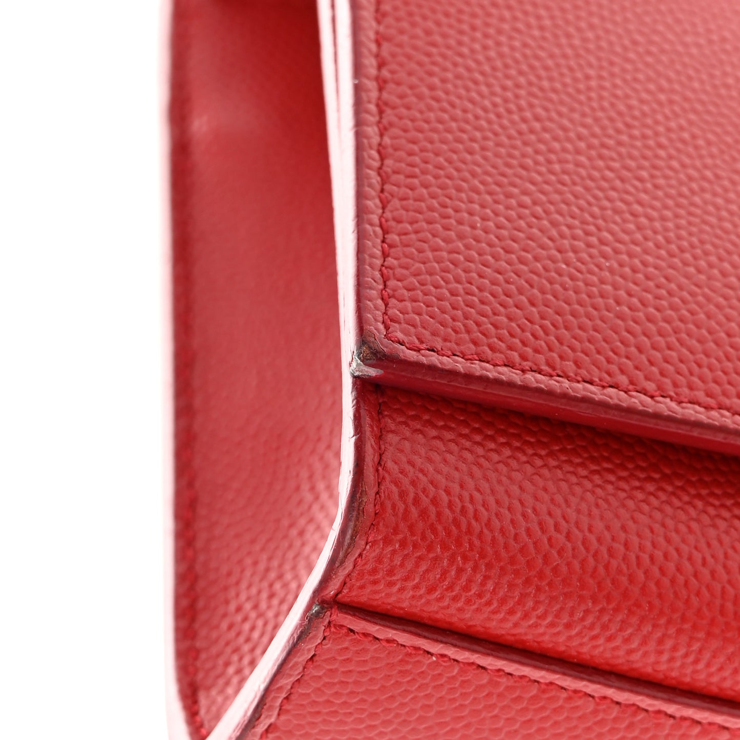 Grain De Poudre Small Monogram Kate Satchel Red