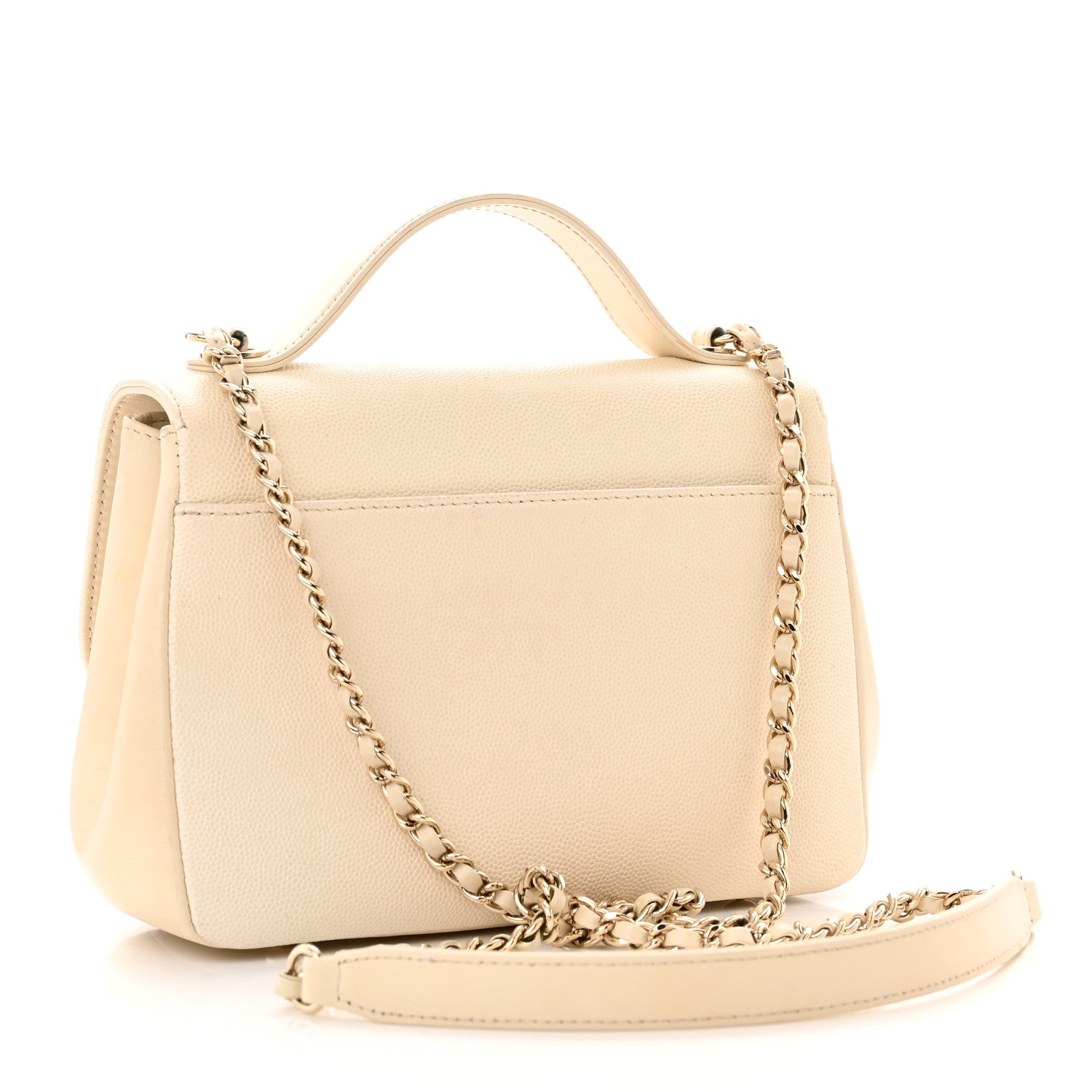 Chanel Caviar Quilted Small Business Affinity Flap White 3 of 14