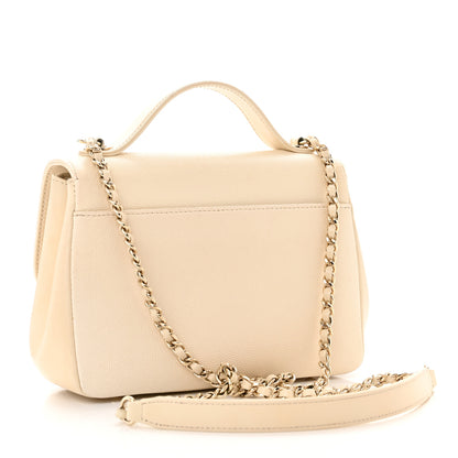 Chanel Caviar Quilted Small Business Affinity Flap White 3 of 14