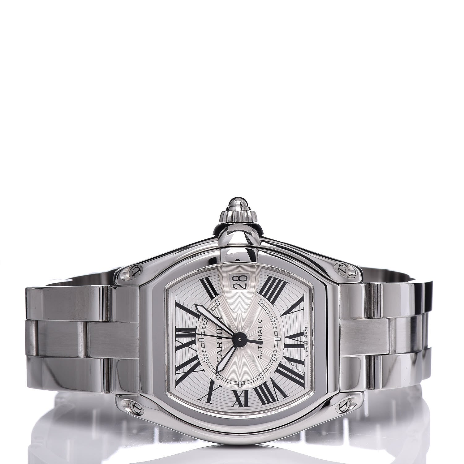 Cartier Stainless Steel 37mm Roadster Automatic Watch 3 of 7