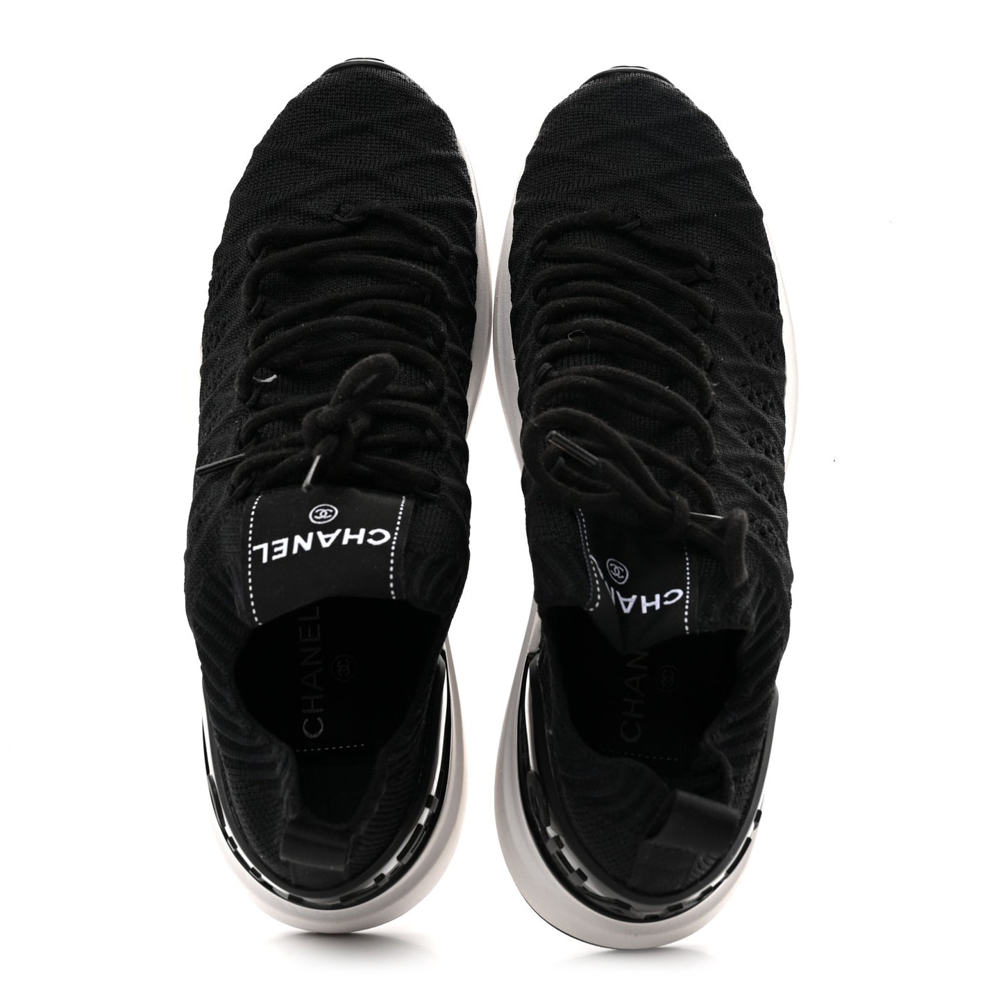 Fabric Logo Sneakers 37.5 Black