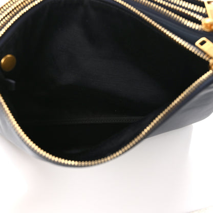 Celine Lambskin Large Trio Crossbody Bag Medium Grey 7 of 10