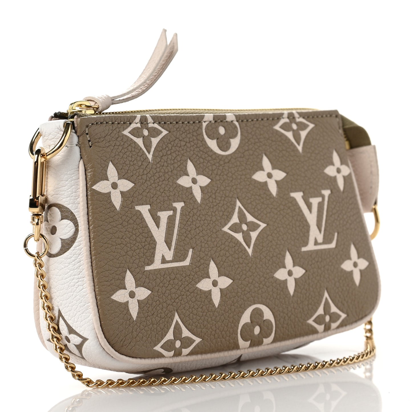Empreinte Spring in the City Mini Pochette Accessories Kaki Beige Cream