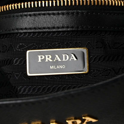 Prada Saffiano Soft Calfskin Small Zippered Tote Black 6 of 12