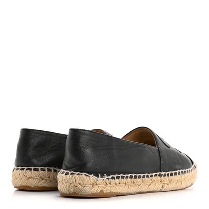 Chanel Lambskin CC Espadrilles 39 Black 5 of 15